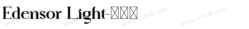 Edensor Light字体转换